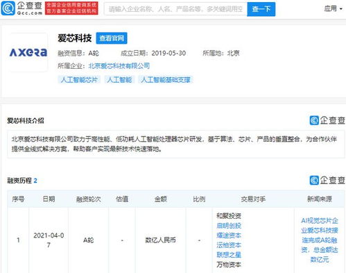 愛芯科技獲數(shù)億元A輪融資，啟明創(chuàng)投與聯(lián)想之星領(lǐng)投，加速AI視覺芯片賽道布局